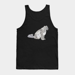 Snow Leopard Wild Cat Tank Top